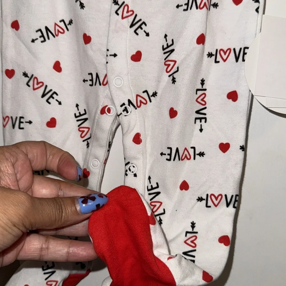 Koala Kids Red Baby Valentines Onesie